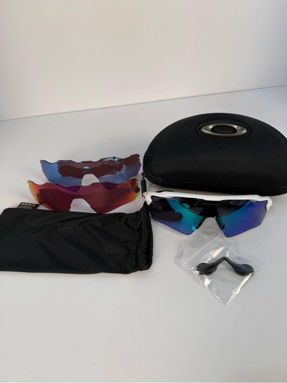 Oakley Radar EV XS Path Sunglasses - White Frame with THREE total Lens